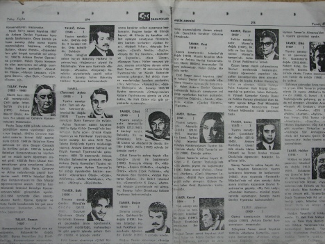 Ses Dergisi Sanatçılar Ansiklopedisi'nde Yayınlanan Özgeçmiş (1966)